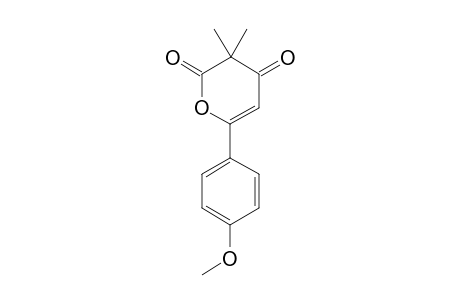 6-(4-METHOXYPHENYL)-3,3-DIMETHYL-2H-PYRAN-2,4(3H)-DIONE