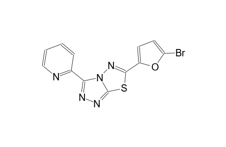 6-(5-bromo-2-furyl)-3-(2-pyridinyl)[1,2,4]triazolo[3,4-b][1,3,4]thiadiazole