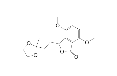 1(3H)-Isobenzofuranone, 4,7-dimethoxy-3-[2-(2-methyl-1,3-dioxolan-2-yl)ethyl]-