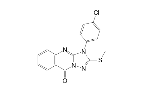 3-(4-Chlorophenyl)-2-(methylthio)-[1,2,4]triazolo[5,1-b]quinazolin-9-one