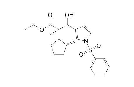 Ethyl .alpha.(.xi.),.beta.(.xi.)-.beta.-Hydroxy-.alpha.-methyl-.alpha.-[(.xi.)-2-methylenecyclopentyl]-1-(phenylsulfonyl)-1H-pyrrole-3-propanoate