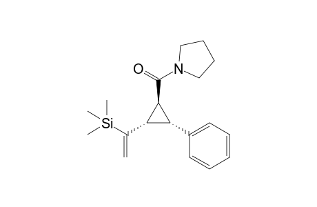 trans-2-Phenyl-trans-3-((trimethylsilyl)vinyl)-1-((1-pyrrolidinyl)carbonyl)cyclopropane