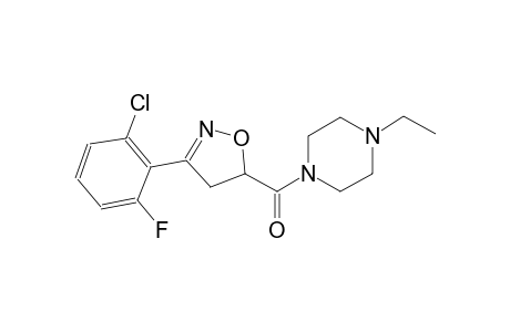 piperazine, 1-[[3-(2-chloro-6-fluorophenyl)-4,5-dihydro-5-isoxazolyl]carbonyl]-4-ethyl-