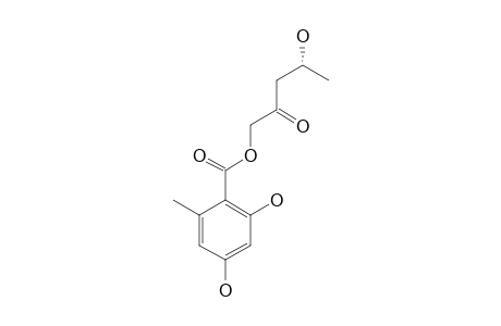 GLOBOSUMONE_B;2'-OXO-4'-S-HYDROXYPENTYL_ORSELLINATE