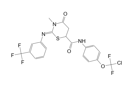 2H-1,3-thiazine-6-carboxamide, N-[4-(chlorodifluoromethoxy)phenyl]tetrahydro-3-methyl-4-oxo-2-[[3-