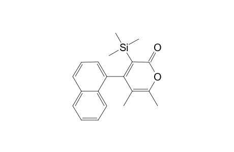 5,6-Dimethyl-4-(1-naphthyl)-3-trimethylsilyl-2H-pyran-2-one