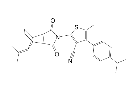 4-(4-isopropylphenyl)-5-methyl-2-[10-(1-methylethylidene)-3,5-dioxo-4-azatricyclo[5.2.1.0~2,6~]dec-4-yl]-3-thiophenecarbonitrile