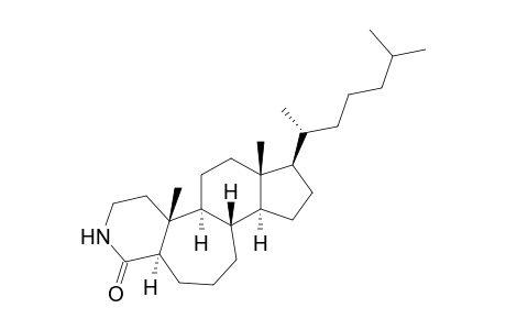 3-Aza-B-homocholestan-4-one, (5.alpha.)-