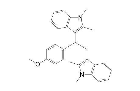 3,3'-(1-(4-Methoxyphenyl)ethane-1,2-diyl)bis(1,2-dimethyl-1H-indole)