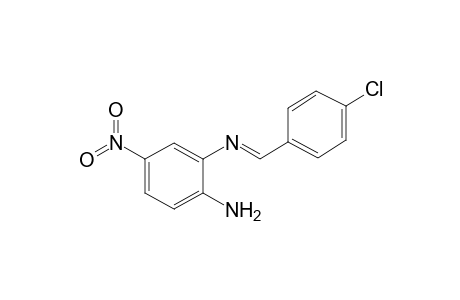 Benzenamine, 2-(4-chlorobenzylidenamino)-4-nitro-