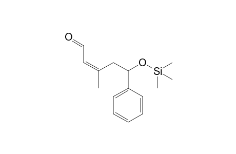 (Z)-5-Phenyl-3-methyl-5-[(trimethylsilyl)oxy]pent-2-enal