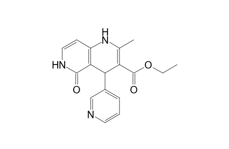 (+-)-(Z)-4-(3-Pyridyl)-1,4,5,6-tetrahydro-2-methyl-5-oxo-1,6-naphthyridin-3-carboxylic acid ethyl ester