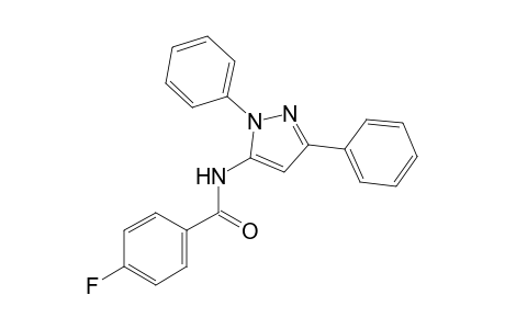 4-Fluoro-N-(1,3-diphenyl-1H-pyrazol-5-yl)benzamide