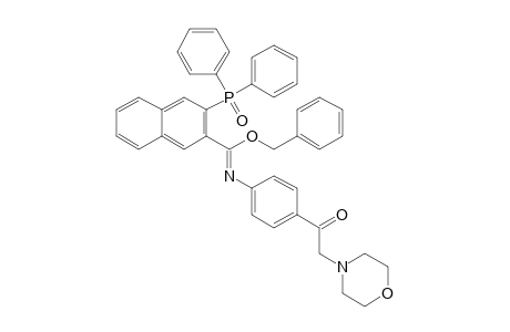 3-(DIPHENYL-PHOSPHINOYL)-N-[4-(2-MORPHOLIN-4-YL-ACETYL)-PHENYL]-NAPHTHALENE-2-CARBOXIMIDIC-ACID-BENZYLESTER