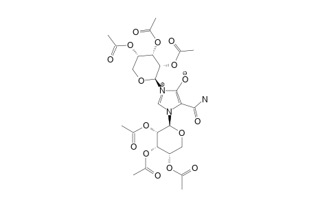 4-CARBAMOYL-1,3-BIS-(2,3,4-TRI-O-ACETYL-BETA-D-RIBOPYRANOSYL)-IMIDAZOLIUM-5-OLATE