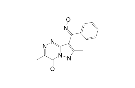 8-(1-HYDROXYIMINO-1-PHENYLMETHYL)-3,7-DIMETHYL-6H-PYRAZOLO-[5,1-C]-[1,2,4]-TRIAZIN-4-ONE