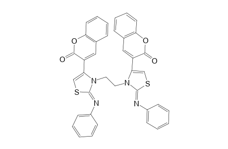 1,2-Bis-[4-(2H-coumarin-3-yl)-2-(phenylimino)-1,3-thiazolidin-3-yl] ethane