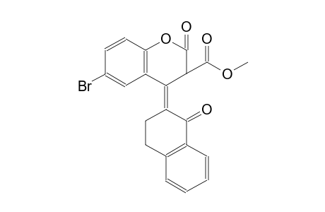 methyl (4E)-6-bromo-2-oxo-4-(1-oxo-3,4-dihydro-2(1H)-naphthalenylidene)-3,4-dihydro-2H-chromene-3-carboxylate
