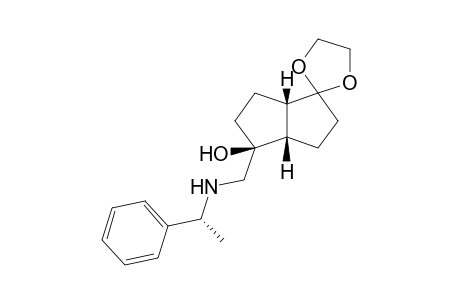 (1S,5S,6S,1'R)-6-Hydroxy-6-(1-phenylethylaminomethyl)bicyclo[3.3.0]octan-2-one ethylene ketal