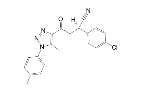 (R)-2-(4-chlorophenyl)-4-(5-methyl-1-(p-tolyl)-1H-1,2,3-triazol-4-yl)-4-oxobutanenitrile