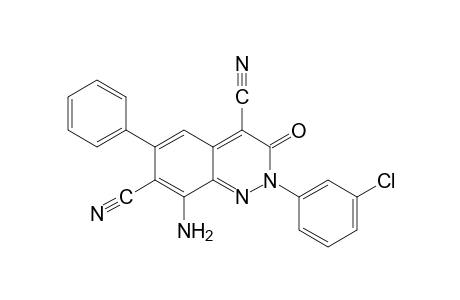 8-amino-2-(m-chlorophenyl)-2,3-dihydro-3-oxo-6-phenyl-4,7-cinnolinedicarbonitrile