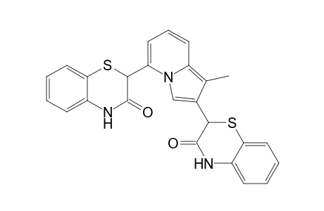 2,5-Bis[3-oxo-3,4-dihydro-2H-1,4-benzothiazin-2-yl]-1-methylpyrrolo[1,2-a]pyridine