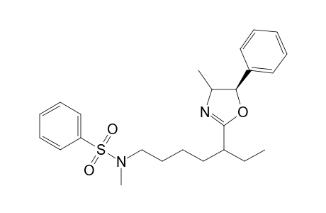 (R)-4-Methyl-5-phenyl-2-[1-ethyl-5-(N-methyl-N-phenylsulfonylamino)pentyl]-4,5-dihydrooxazoline