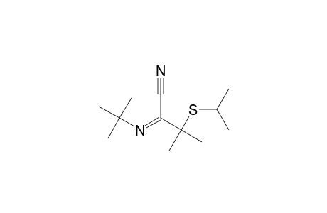 2-Methyl-N-t-butyl-2-isopropylthiopropanimidoyl cyanide