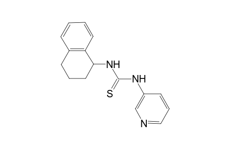 1-(3-pyridinyl)-3-(1,2,3,4-tetrahydronaphthalen-1-yl)thiourea