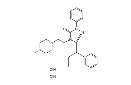 3-(alpha-ETHYLBENZYL)-4-[2-(4-METHYLPIPERAZIN-1-YL)ETHYL]-1-PHENYL-DELTA^2-1,2,4-TRIAZOLIN-5-ONE, DIHYDROCHLORIDE