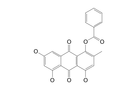 1,6,8-TRIHYDROXY-4-BENZOYLOXY-3-METHYLANTHRAQUINONE;4-O-BENZOYLCATENARIN