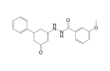 3-methoxy-N'-(3-oxo-5-phenyl-1-cyclohexen-1-yl)benzohydrazide