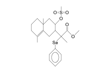 (11S)-8a-Mesyloxy-11-phenylseleno-7aH-eudesm-4-en-12-oic acid, methyl ester