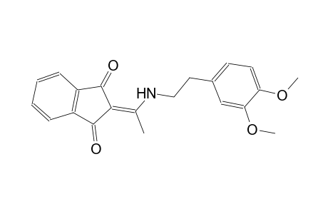 2-(1-{[2-(3,4-dimethoxyphenyl)ethyl]amino}ethylidene)-1H-indene-1,3(2H)-dione