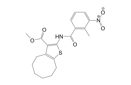 methyl 2-[(2-methyl-3-nitrobenzoyl)amino]-4,5,6,7,8,9-hexahydrocycloocta[b]thiophene-3-carboxylate