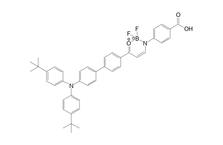 4-[6-[4-[4-(4-tert-butyl-N-(4-tert-butylphenyl)anilino)phenyl]phenyl]-2,2-difluoro-1-oxonia-3-aza-2-boranuidacyclohexa-4,6-dien-3-yl]benzoic acid