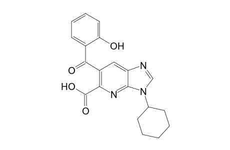 3-Cyclohexyl-6-(2-hydroxybenzoyl)-3H-imidazo[4,5-b]pyridine-5-carboxylic acid
