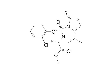 (RP)-2-CHLOROPHENYL-N-[(S)-ALANINYL]-(4-ISOPROPYLTHIAZOLIDINE-2-THIONE)-PHOSPHORODIAMIDATE