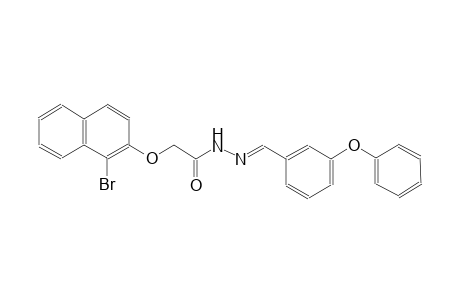 acetic acid, [(1-bromo-2-naphthalenyl)oxy]-, 2-[(E)-(3-phenoxyphenyl)methylidene]hydrazide
