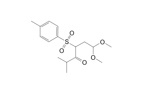 2-Methyl-6,6-diimethoxy-4-tosyl-3-hexanone