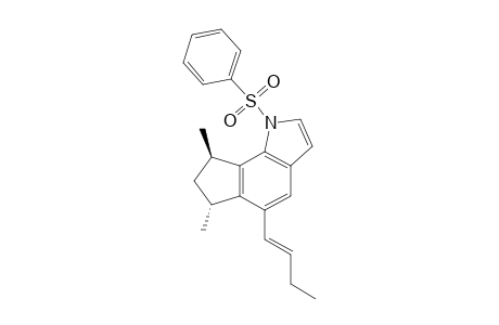 (6R,8R)-1-(benzenesulfonyl)-5-[(E)-but-1-enyl]-6,8-dimethyl-7,8-dihydro-6H-cyclopenta[g]indole