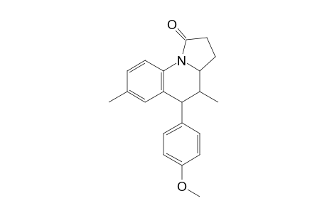exo-1,2,3,3a,4,5-Hexahydro-4,7-dimethyl-5-(4-methoxyphenyl)pyrrolo[1,2-a]quinolin-1-one