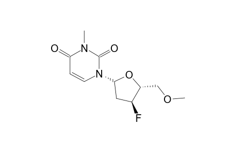 5'-o-Methyl-2',3'-dideoxy-3'-fluorouridine, 3-methyl