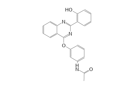 N-(3-{[2-(2-hydroxyphenyl)-4-quinazolinyl]oxy}phenyl)acetamide