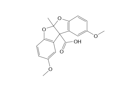 5a,10b-DIHYDRO-2,9-DIMETHOXY-5a-METHYLBENZOFURO[2,3-b]BENZOFURAN-10b-CARBOXYLIC ACID