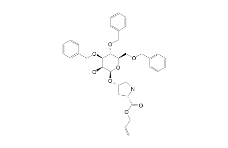 CIS-4-O-(3,4,6-TRI-O-BENZYL-BETA-D-MANNOPYRANOSYL)-4-HYDROXY-L-PROLINE-ALLYLESTER