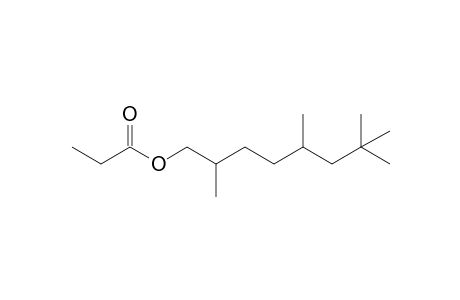 1-Octanol, 2,5,7,7-tetramethyl-, propanoate