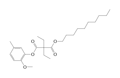 Diethylmalonic acid, decyl 5-methyl-2-methoxyphenyl ester