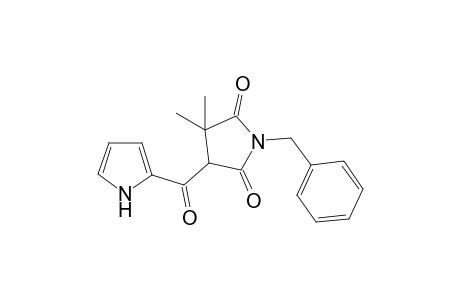 1-Benzyl-3,3-dimethyl-4-(1H)-pyrrol-2-ylcarbonyl)dihydro-1H-pyrrole-2,5-dione