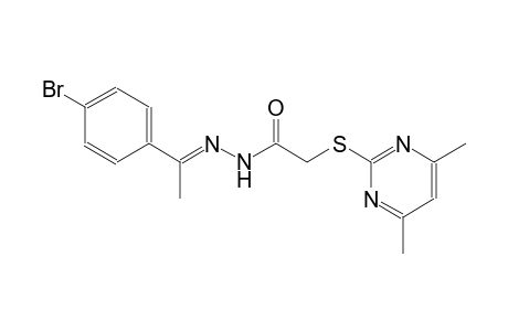 acetic acid, [(4,6-dimethyl-2-pyrimidinyl)thio]-, 2-[(E)-1-(4-bromophenyl)ethylidene]hydrazide